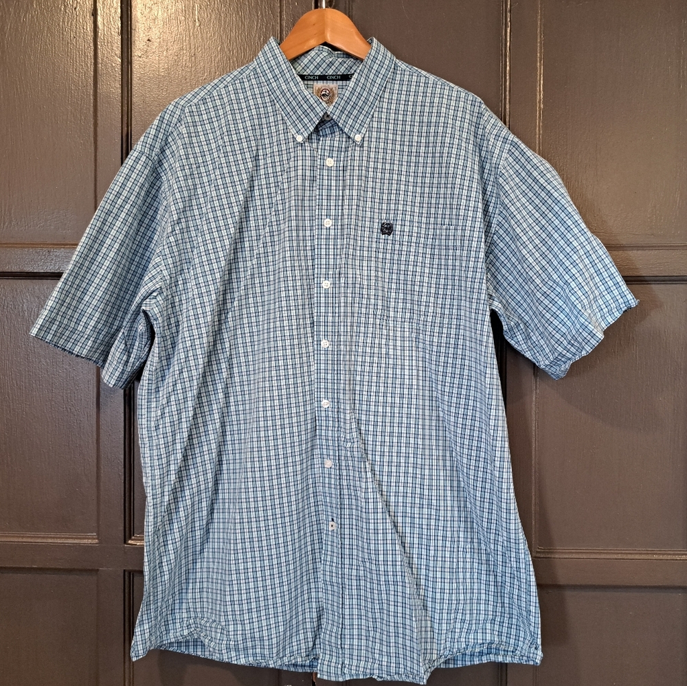 Blue Cinch Western short sleeve shirt